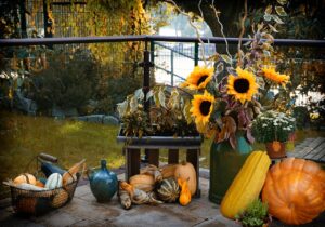 Herbstliche Gartendeko