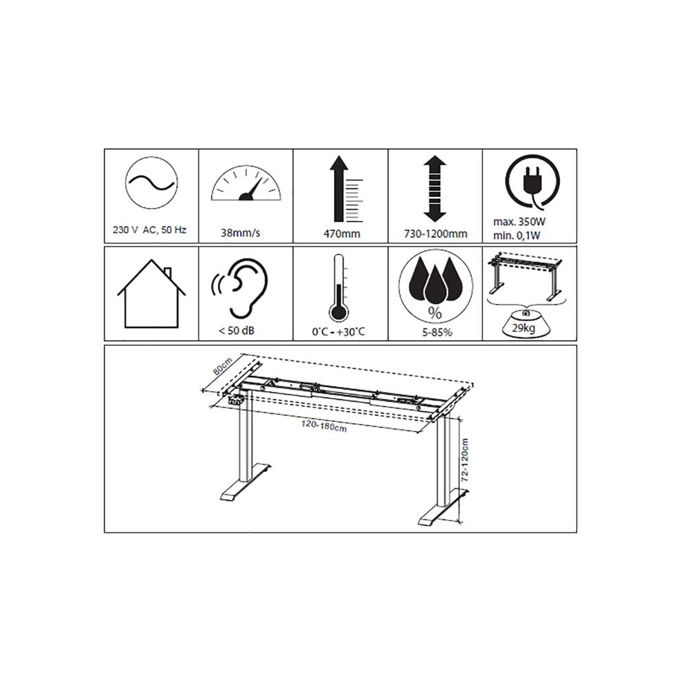 Schreibtisch & Rollcontainer Set - Sparkle (zweiteilig)