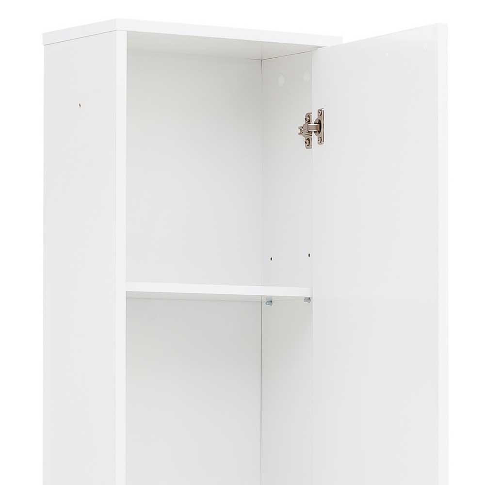 Weißer Badezimmer-Hochschrank mit zwei Türen cm 37x198x20 Taipunas - 