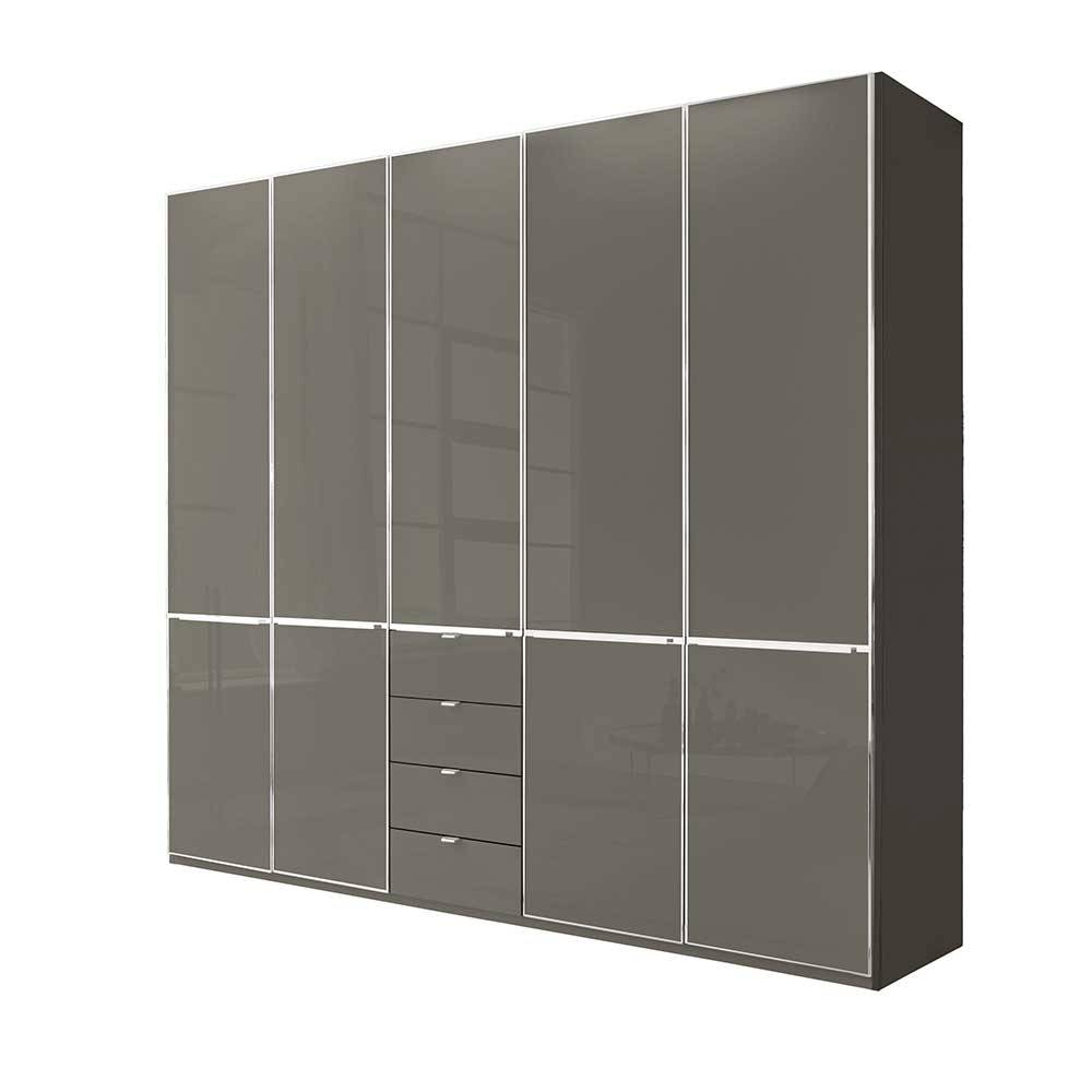 5-türiger Kombi-Kleiderschrank 247 cm breit - Madita