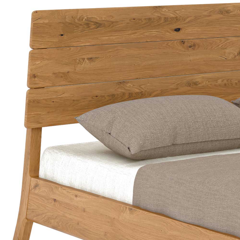 Wildeiche Designerbett 140x200 cm - Donlazi