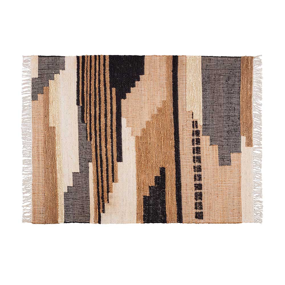 Kurzflor Vintage Look Teppich - in Orient mit Beigegrau Muster Orbits 240x170 cm 