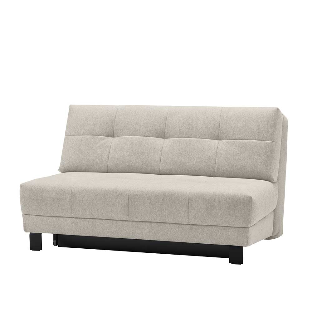 Bettcouch in Beige Stoffbezug - Jarne