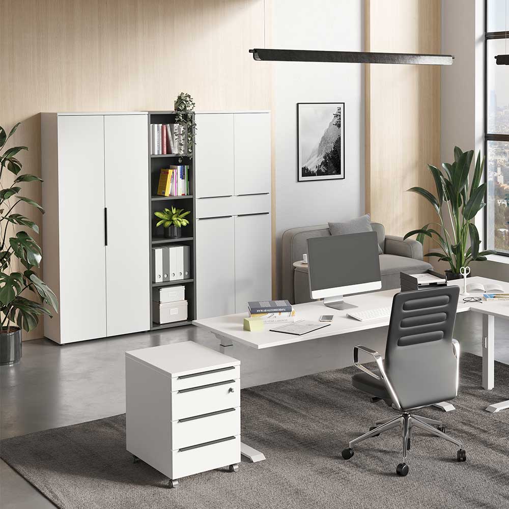 Büroschrank mit vier Türen und Schublade - Sparkle