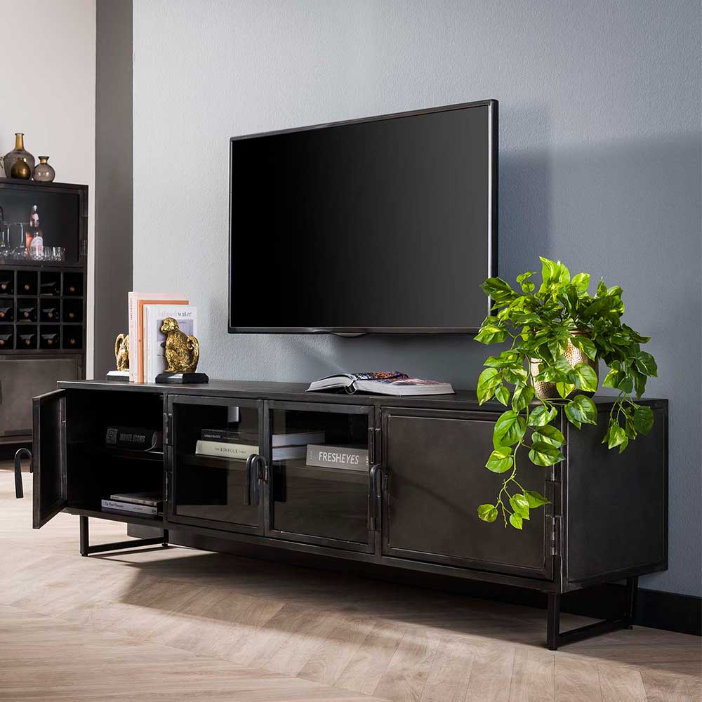TV-Buffet aus Metall – TV-Möbel industrieller Stil - Tikamoon
