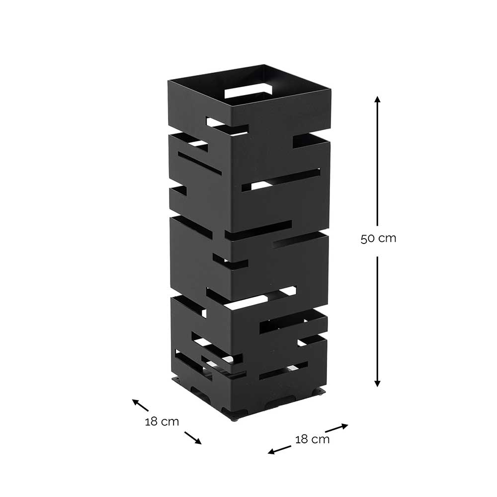 Stahl-Schirmständer in Schwarz - Lining