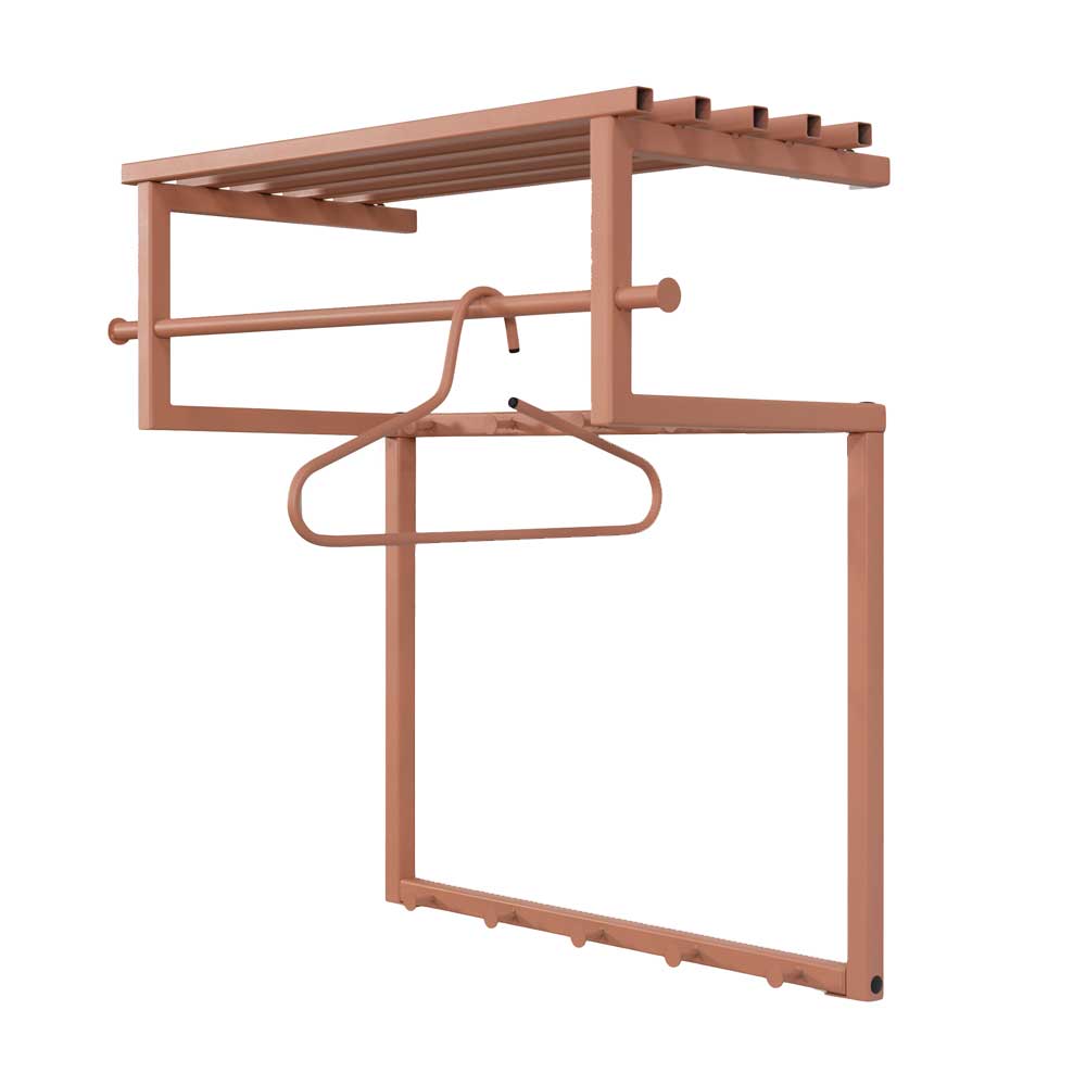 Hängende Garderobe in Terracotta - Onesty