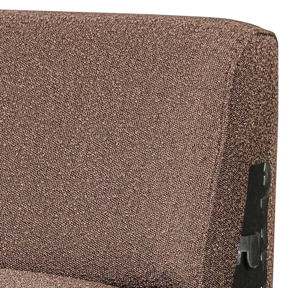 Hellbraunes Modulsofa-Element aus Boucle - Nyons