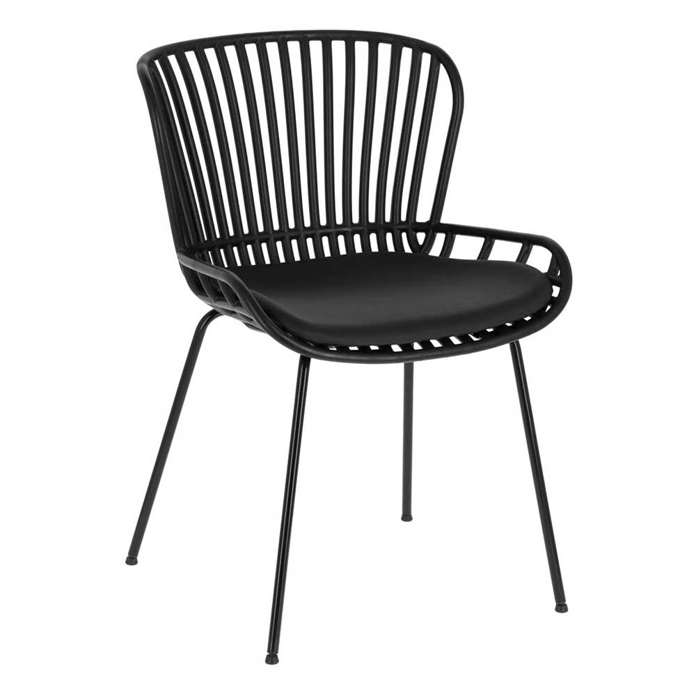 Stühle aus Kunstleder in Schwarz günstig kaufen