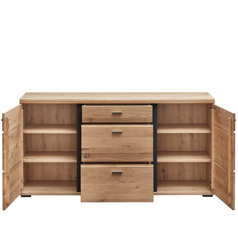 Teilmassives Sideboard in modernem Design - Mattadore