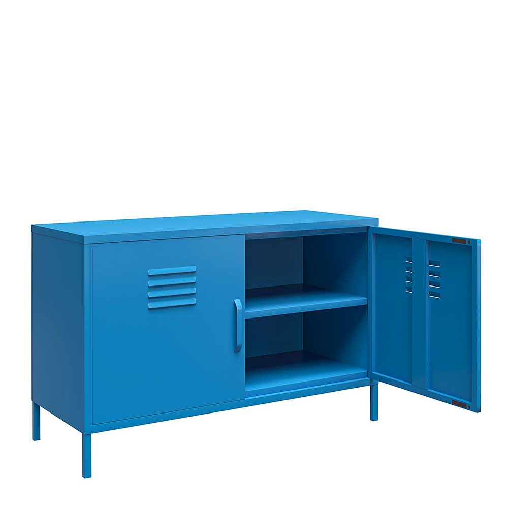 Spind Design Kommode in Blau - Datinel