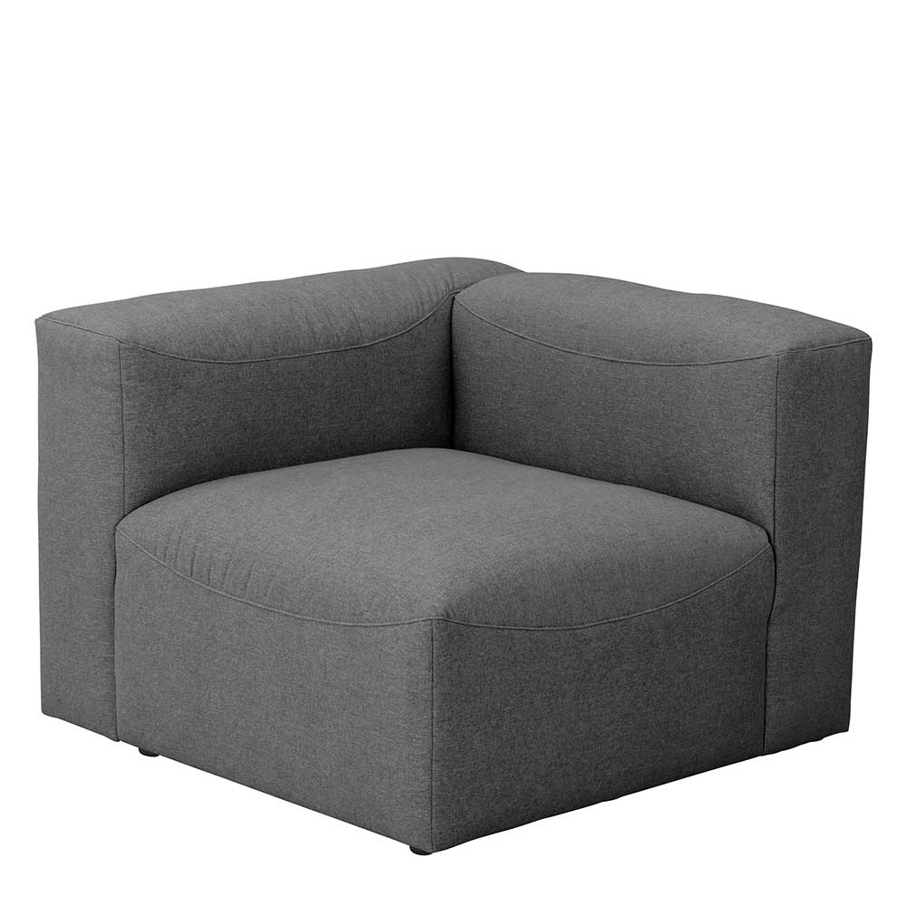 Modernes Sofa-Eckelement in Anthrazit - Telrama