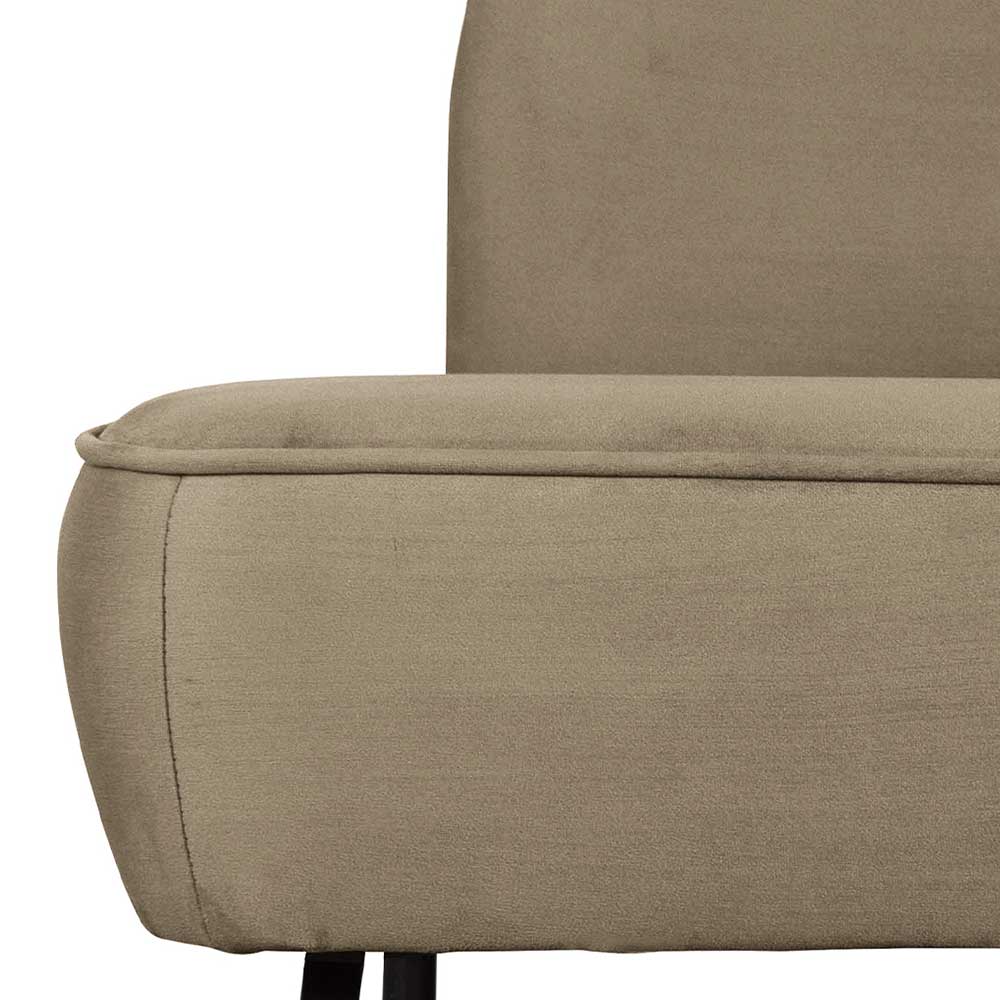 Lounge Couch in Khaki mit Schwarz - Cuba