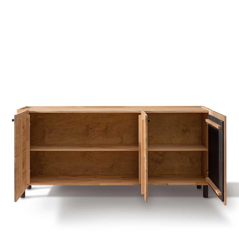 Wildeiche Sideboard im Skandi Design - Valouis