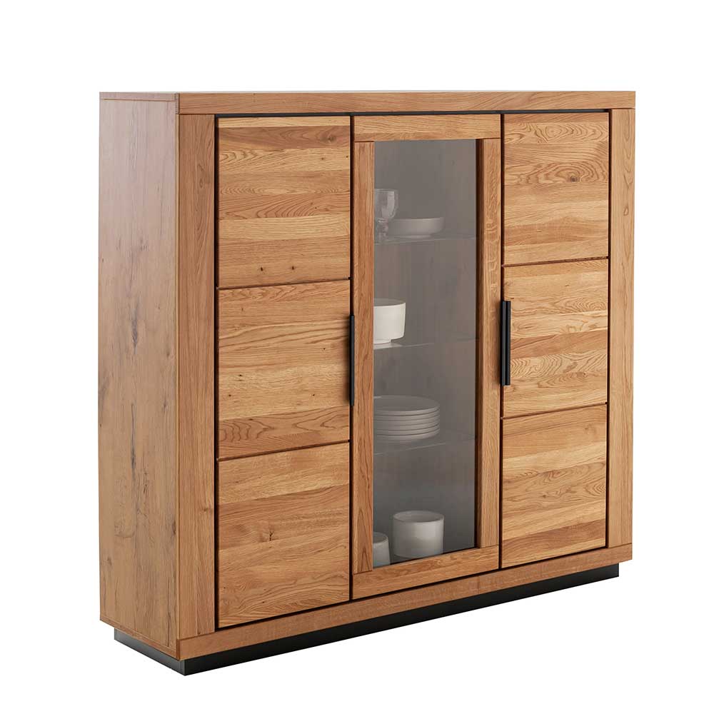 3-türiger Wohnzimmerschrank 153x142x40 cm - Vlacoma