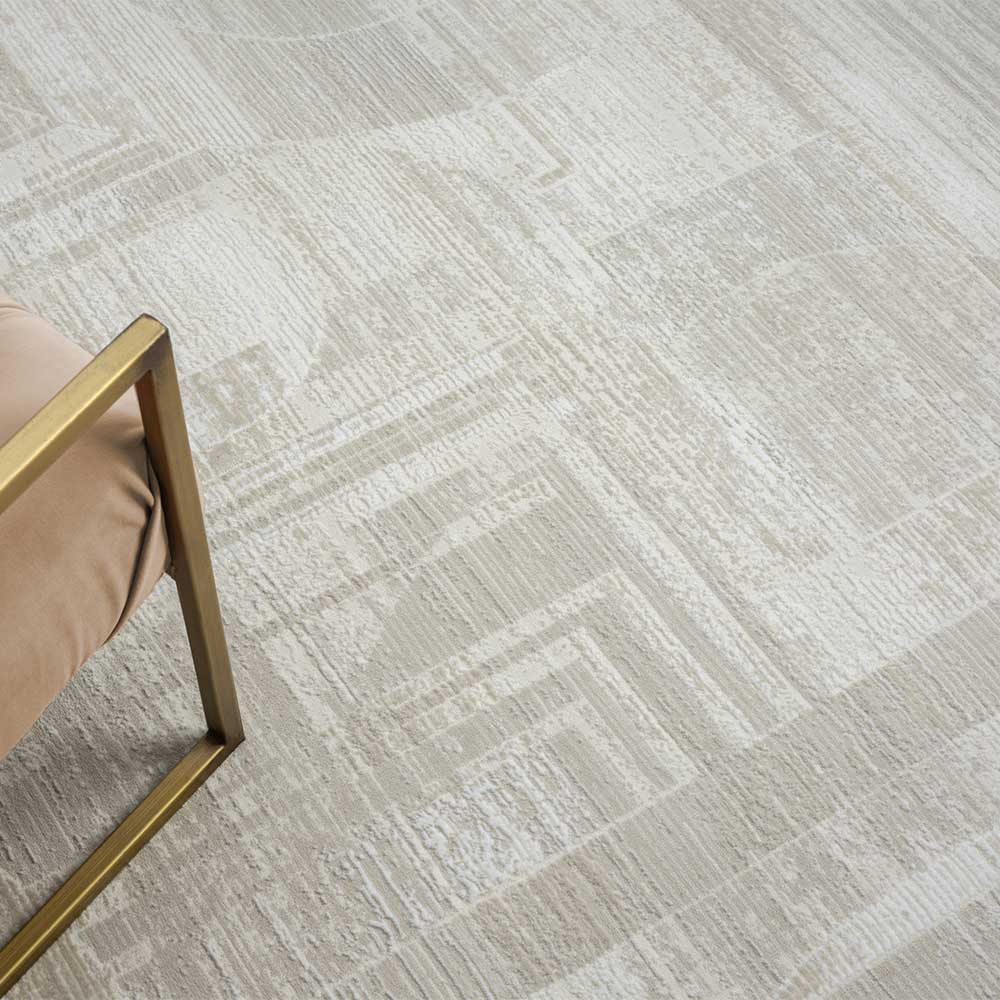 Teppich mit kurzem Flor Erulina Beige - 150x80 Creme 230x160 in und 290x200