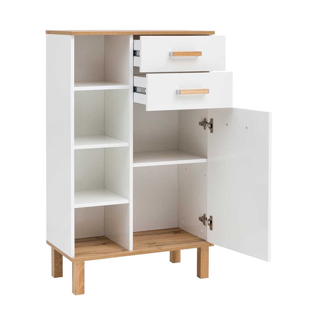 Badezimmer Highboard im Skandi Design - Utiona