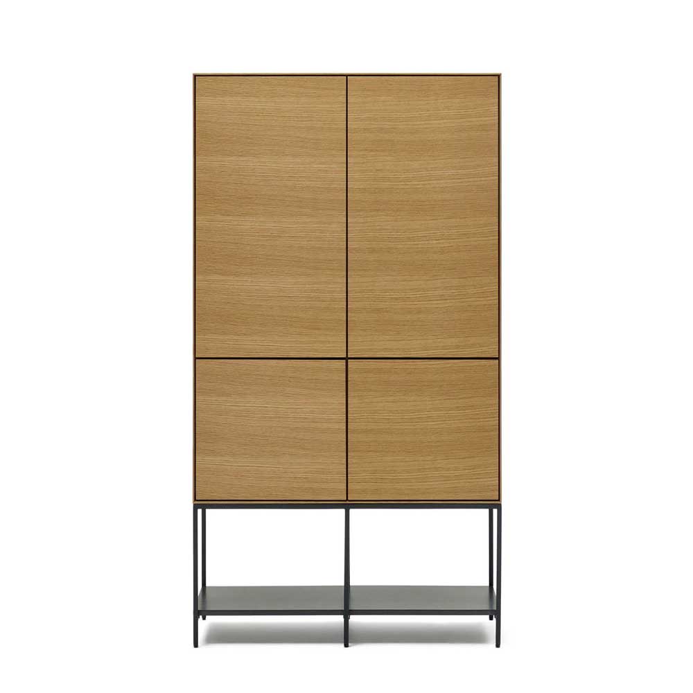 Highboard in Eichefarben und Anthrazit - Utperio