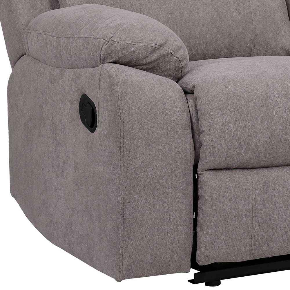 Graues Dreisitzer Sofa mit Taschenfederkern - Extrados