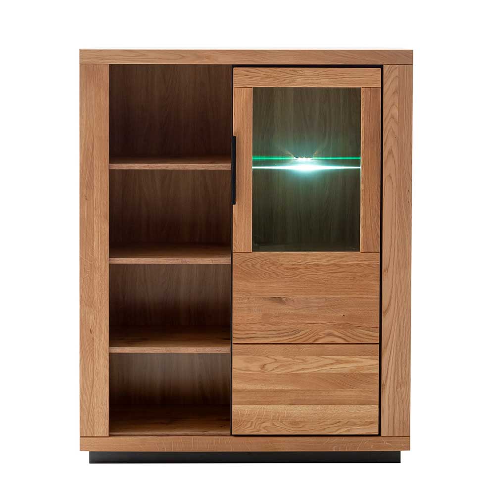 Halboffenes Highboard mit vier Fächern - Vlacoma