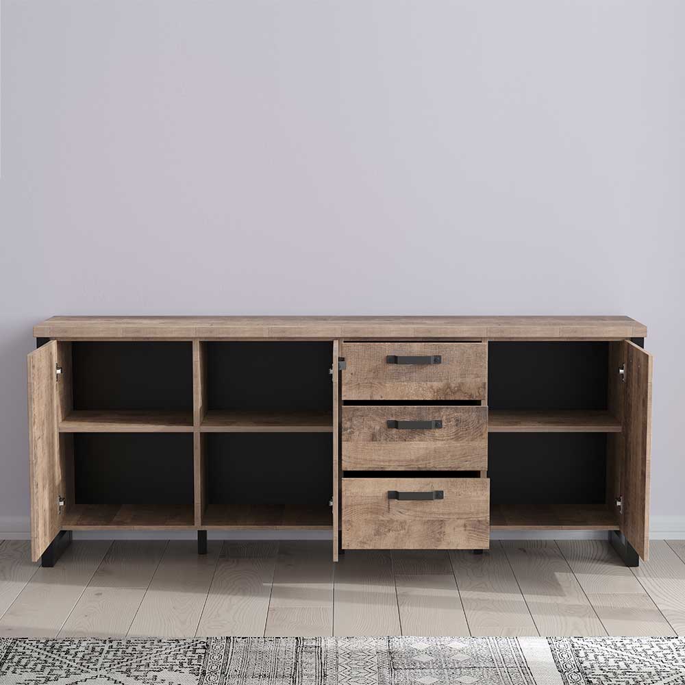 214x86x45 Sideboard in Eiche Dunkel - Maragas