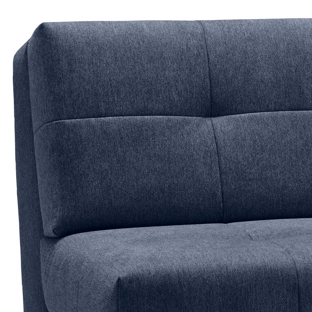 Sofa mit Bettfunktion in Blau Webstoff - Sulara