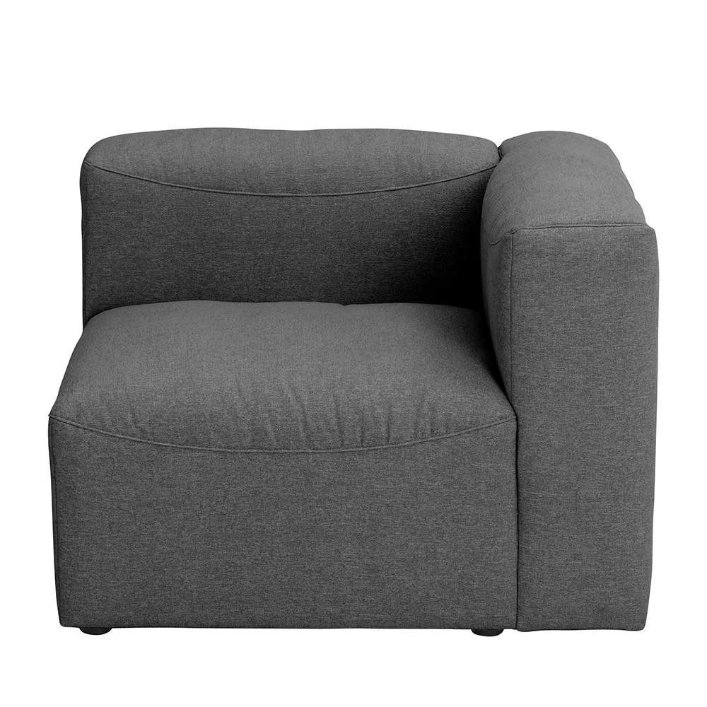 Modernes Sofa-Eckelement in Anthrazit - Telrama