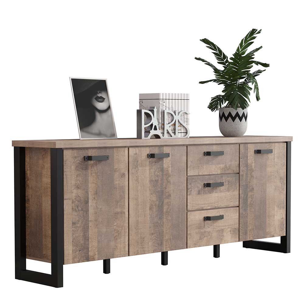 214x86x45 Sideboard in Eiche Dunkel - Maragas