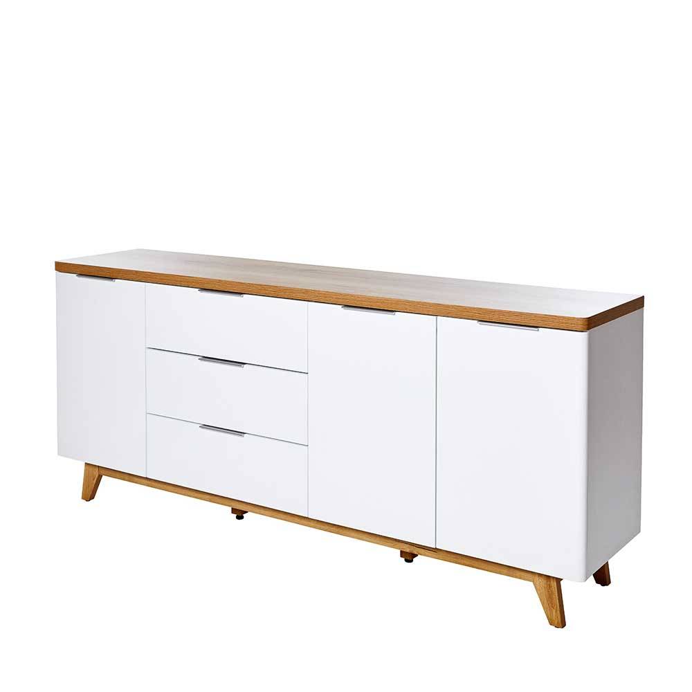 180 cm breites Sideboard in Weiß - Xuana