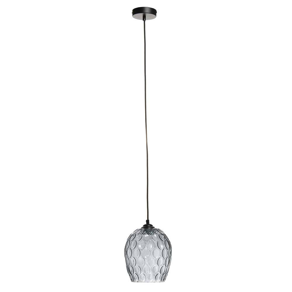 Hängende Designlampe aus Glas in Grau - Cavan