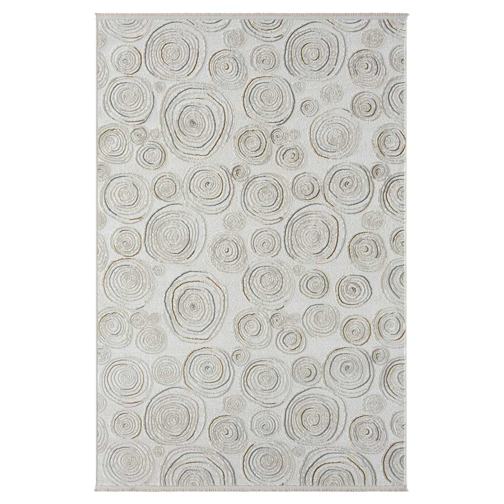 Teppich mit kurzem Flor 150x80 Beige und Creme in - 230x160 Erulina 290x200