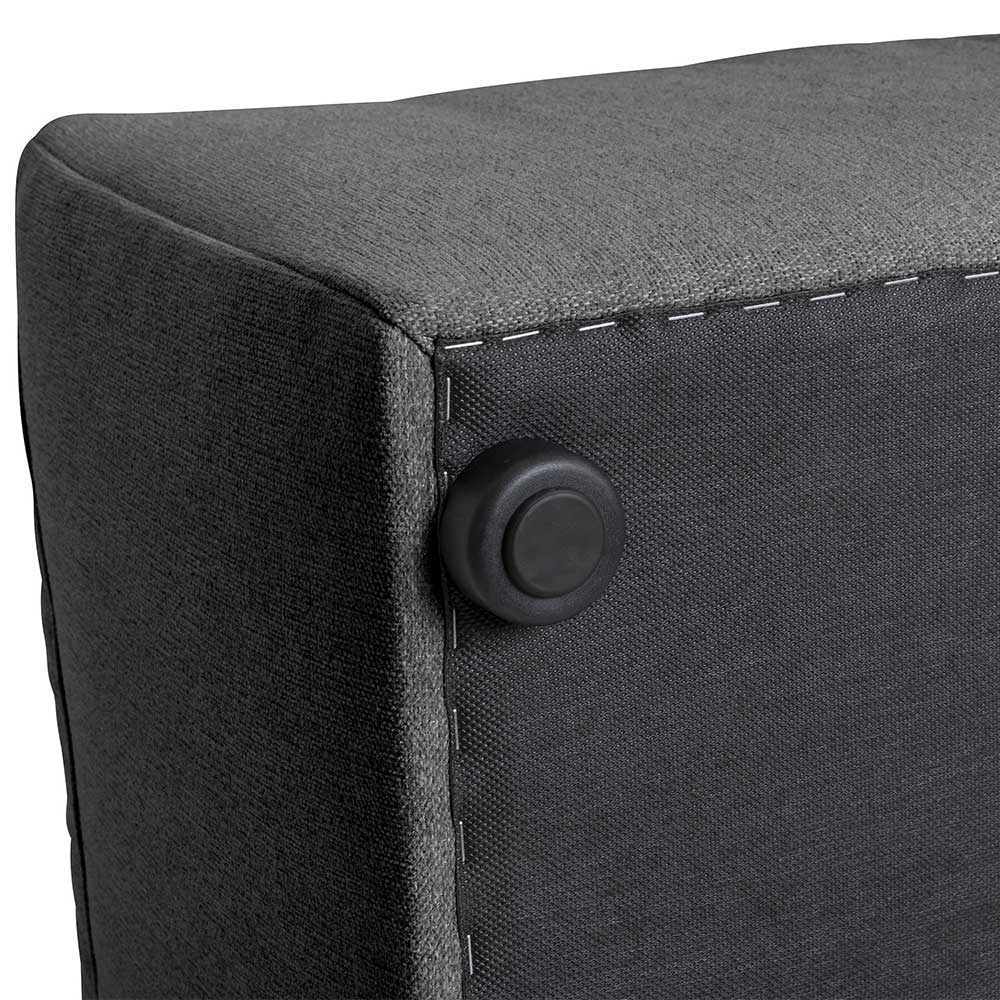 Modernes Sofa-Eckelement in Anthrazit - Telrama