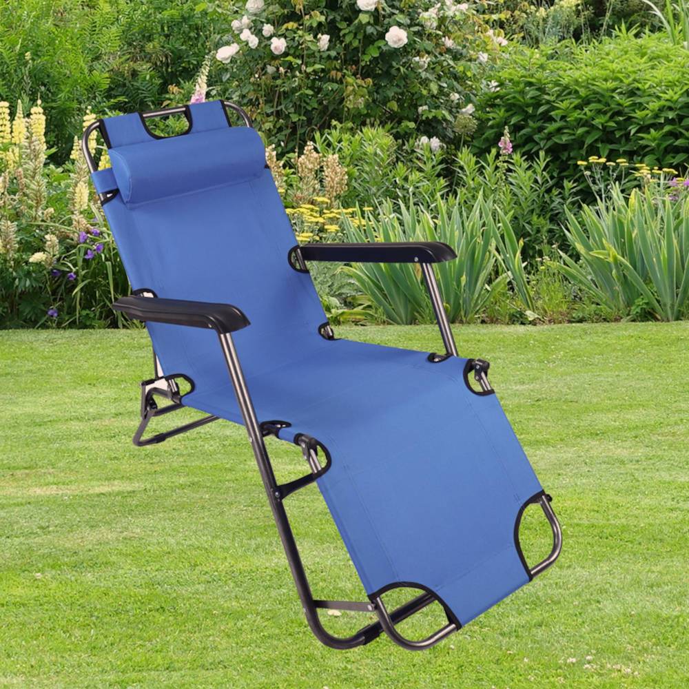Klappbarer Liegestuhl für den Garten - Motoria