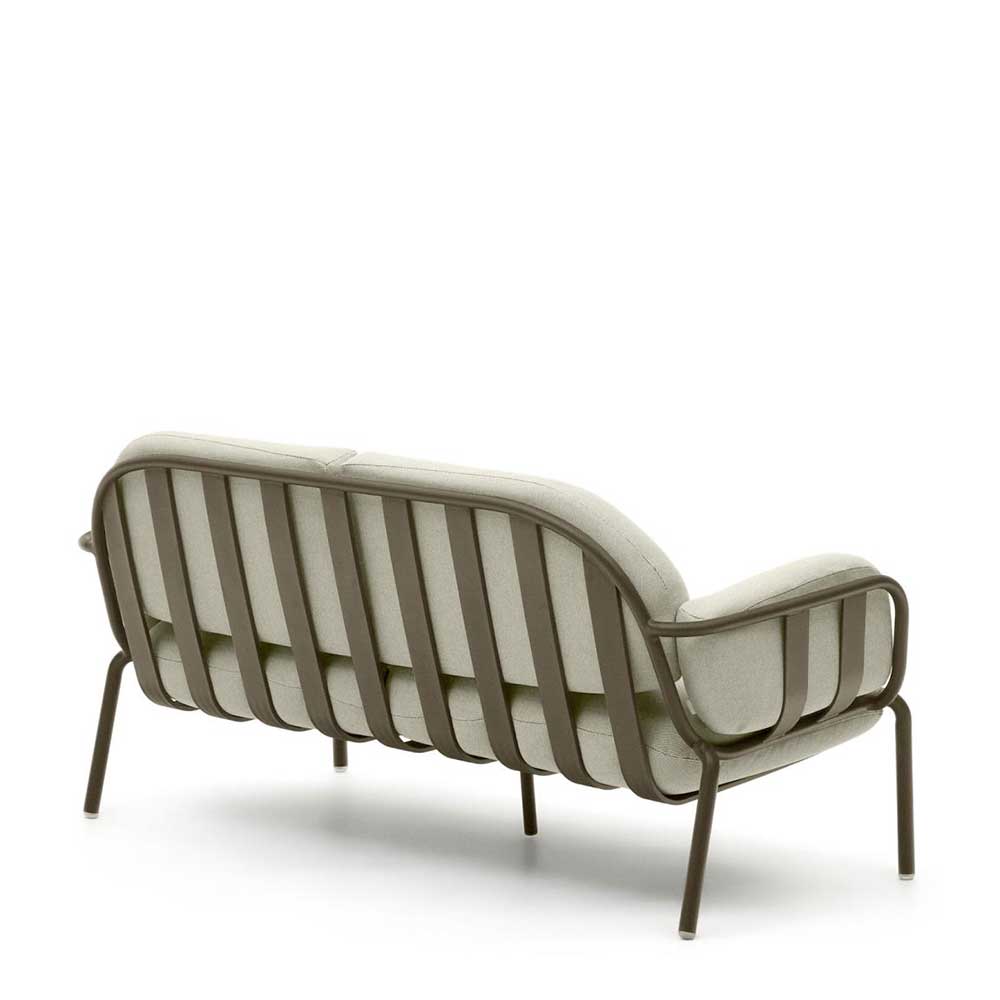 Gartensofa in Graugrün aus Metall - Ocna