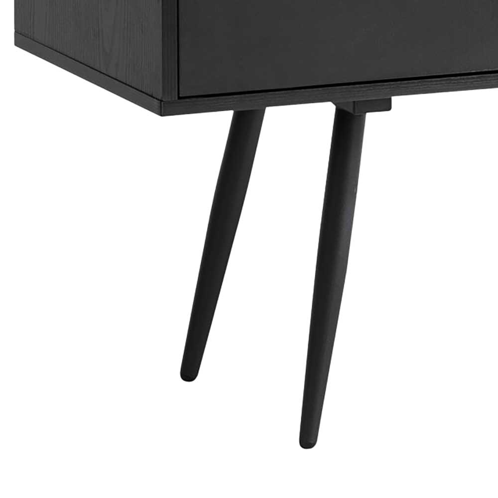 Retro Sideboard in Schwarz - Flair