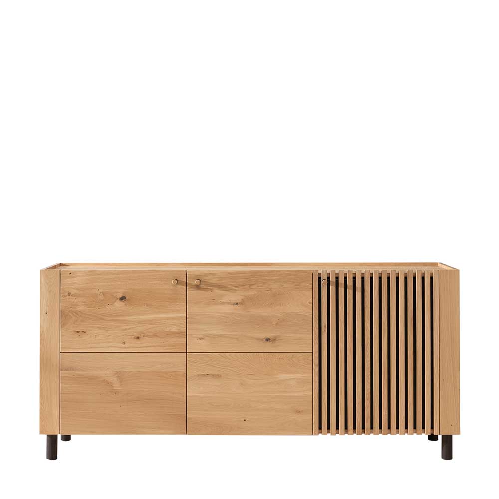 Wildeiche Sideboard im Skandi Design - Valouis