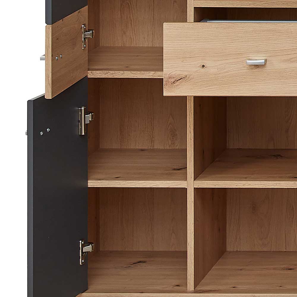 Moderne Vitrinenschrank mit LED Beleuchtung - Castilu