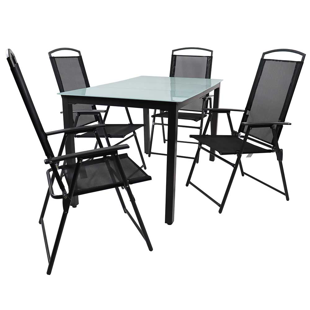 Outdoor-Sitzgruppe für 4 Personen - Vokoz (fünfteilig)