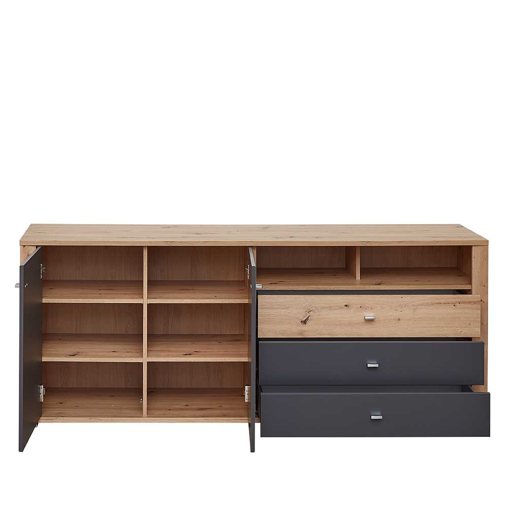 Modernes Sideboard mit Metallgriffen - Castilu