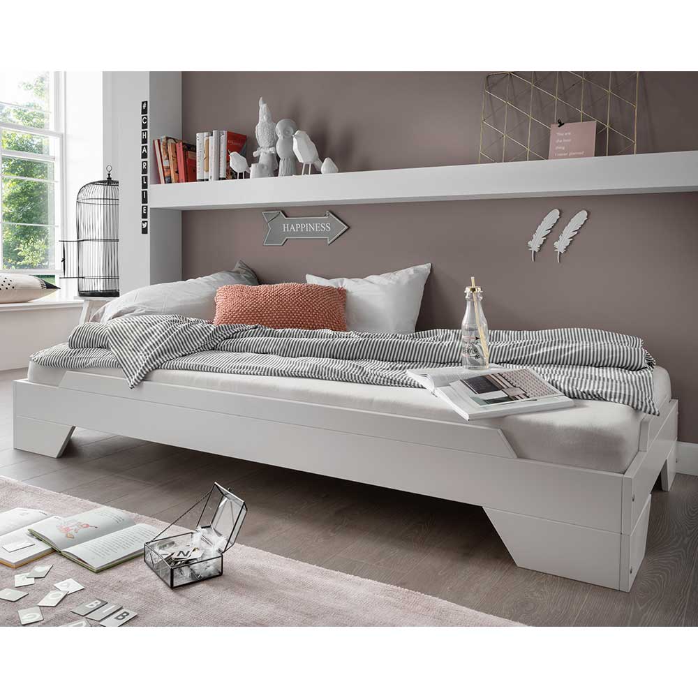 Betten in Weiß in 90x200 cm günstig online kaufen