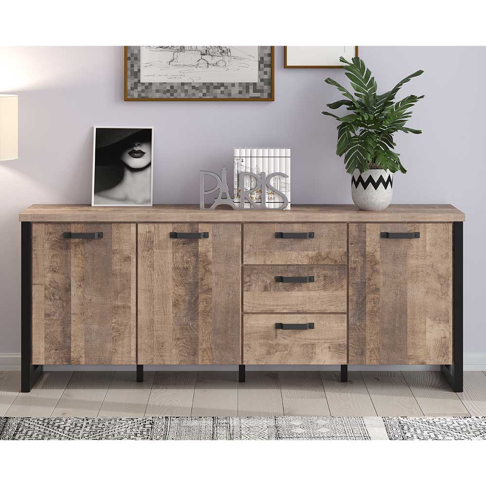 214x86x45 Sideboard in Eiche Dunkel - Maragas