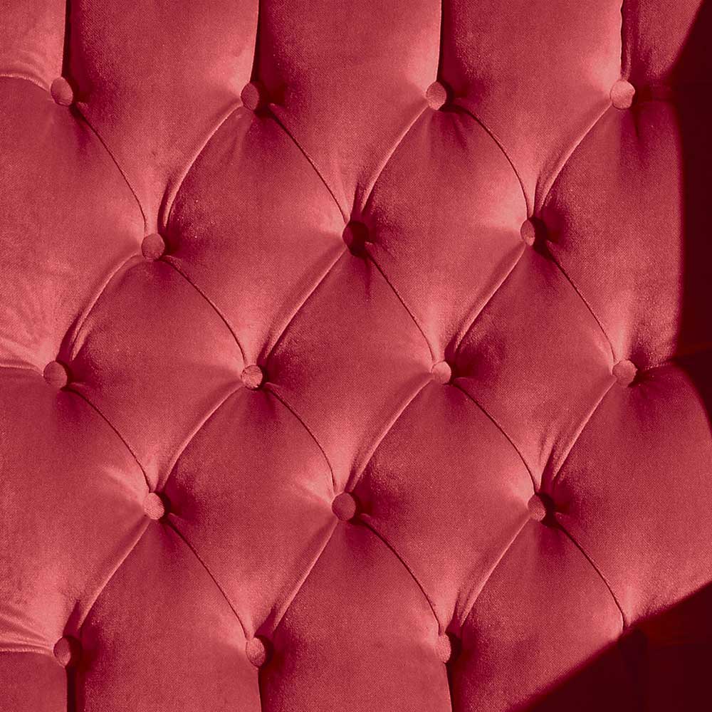 Roter Chesterfield-Sessel mit Ohren - Malisha