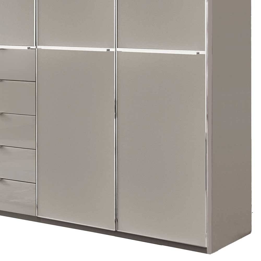 7-türiger Kombi-Kleiderschrank 345 cm breit - Nucina