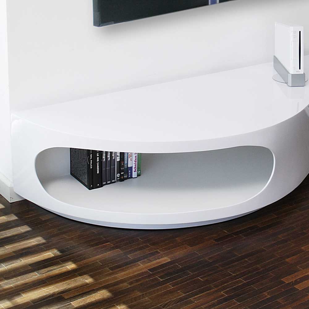 200x30x50 Design Lowboard für TV mit Fächern in Weiß ...