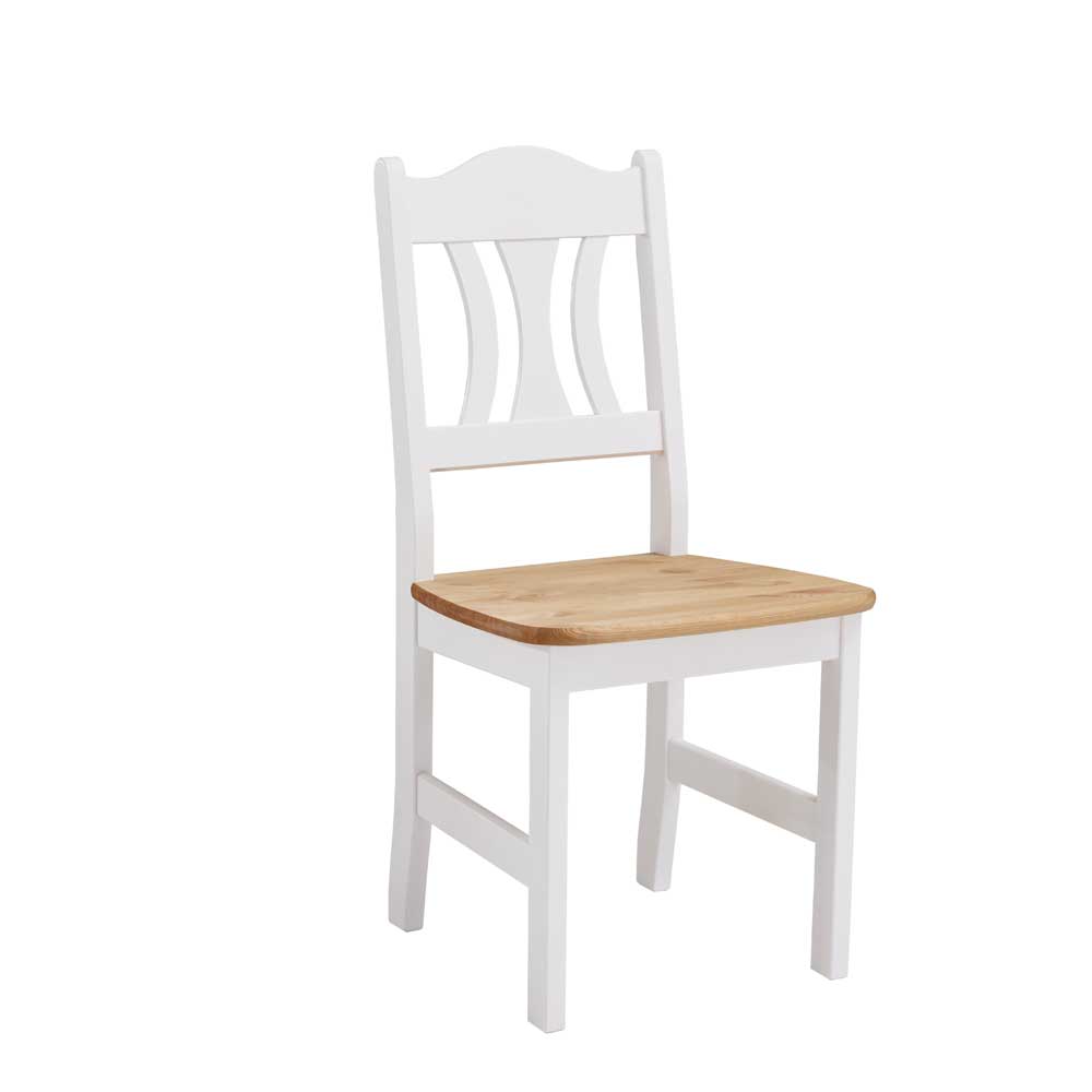 Esstisch mit Stühlen Vipe in Weiß im Landhausstil Wohnen.de