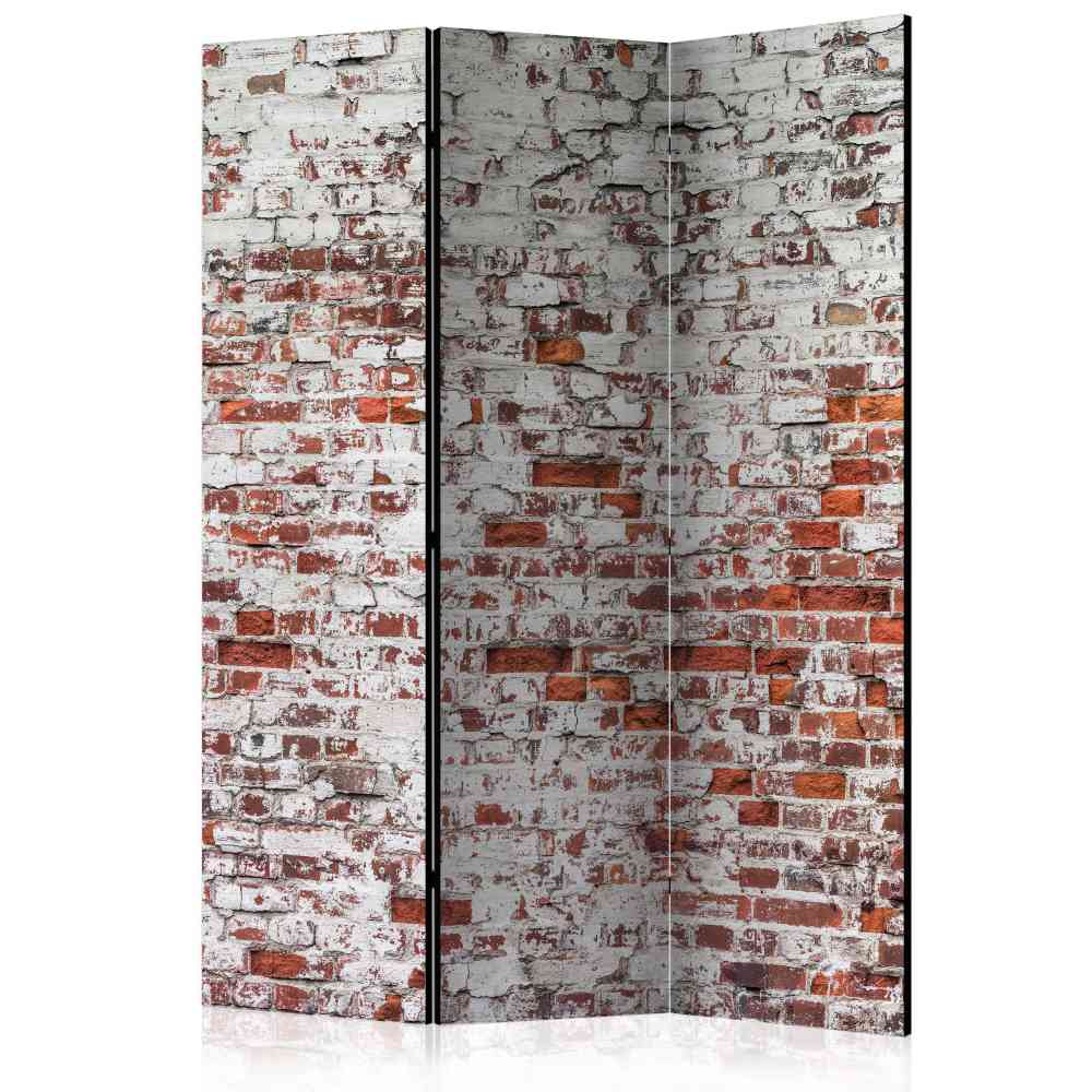 Leinwand Raumteiler Alte Ziegelwand 3 Elemente Insgesamt 135cm Breit Jovena