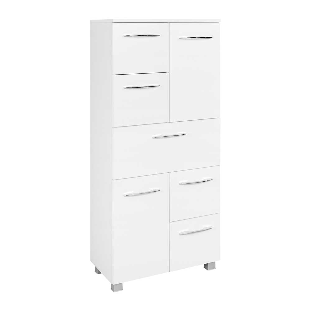 Midibadschrank In Weiss 60 Cm Breit Lartemo