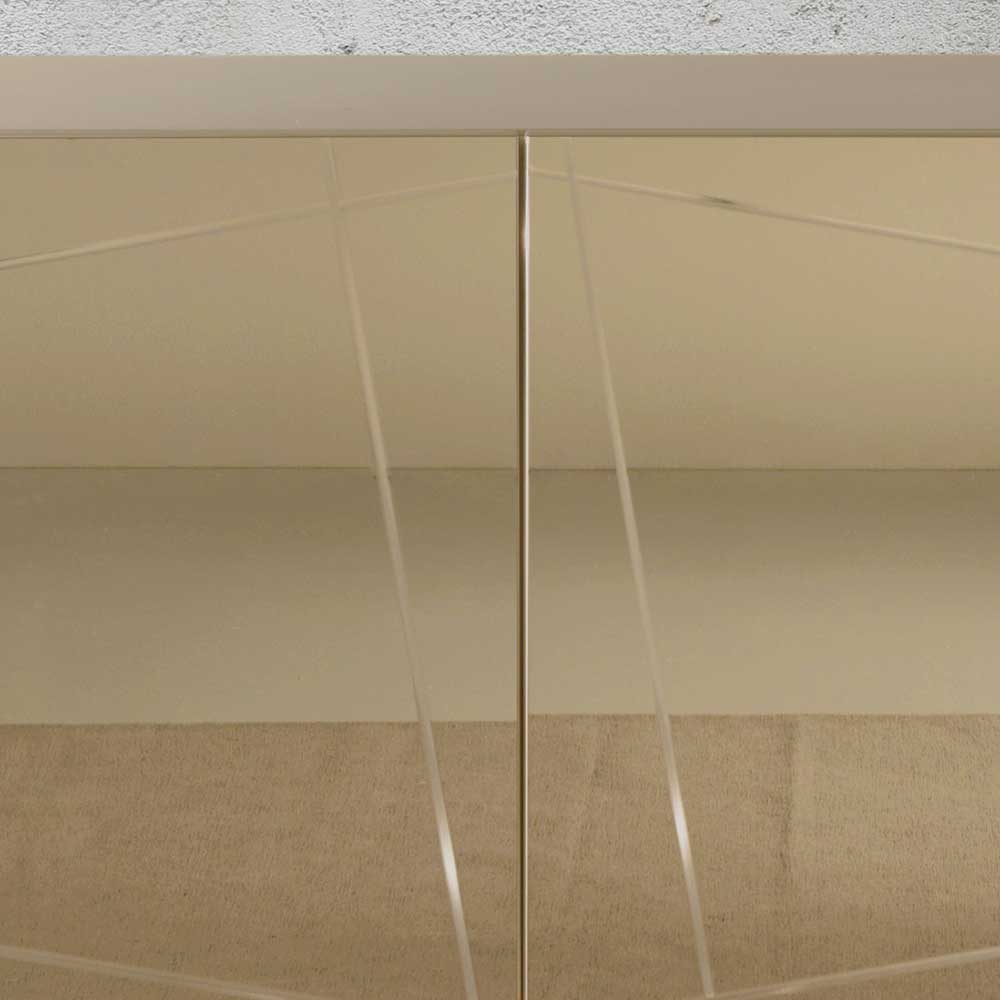 Sideboard in Taupe und Bronze Spiegelglas - Lotivera