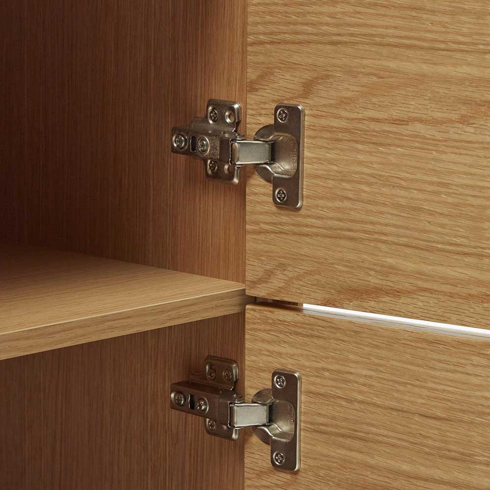 Highboard in Eichefarben und Anthrazit - Utperio