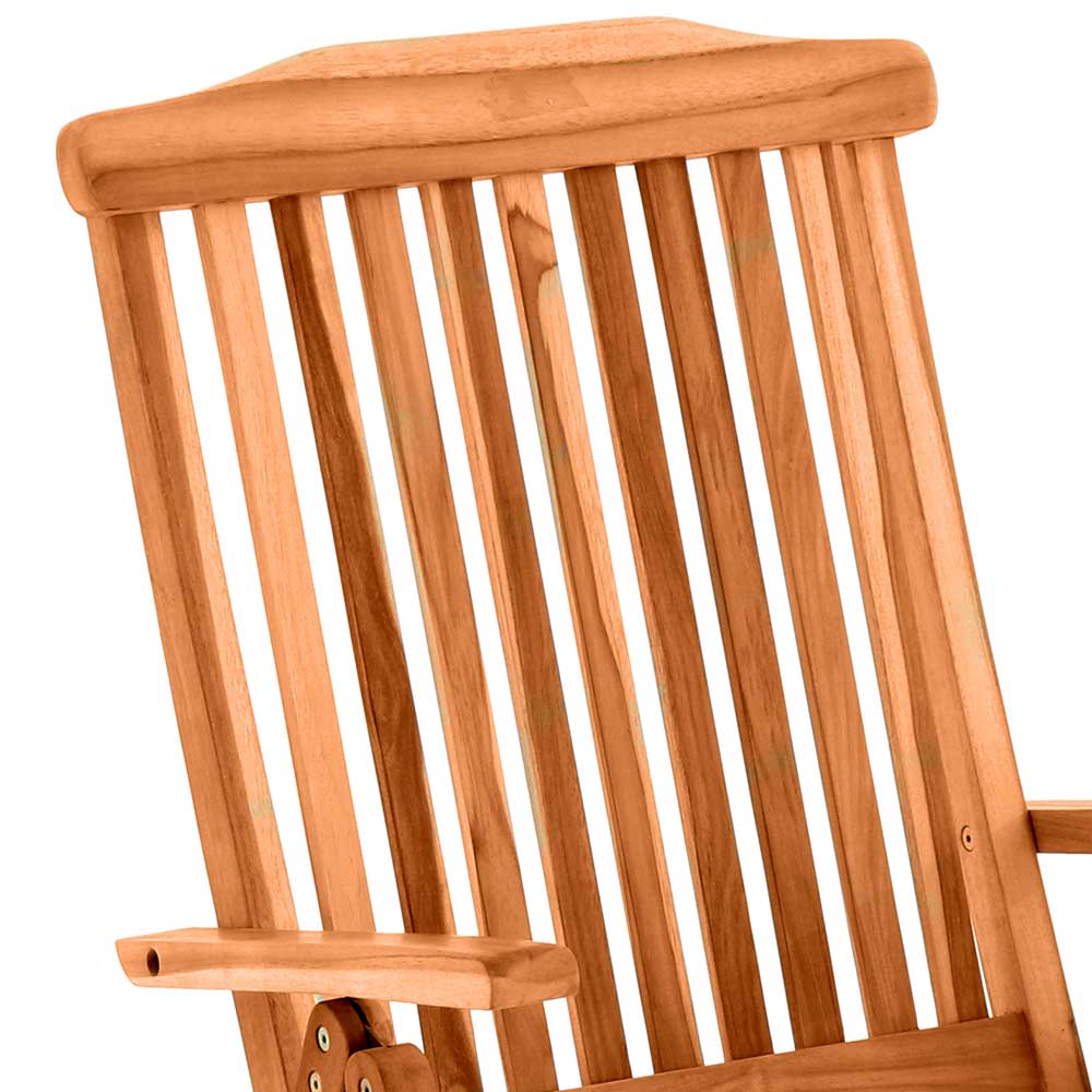 VCM 2er Set Gartenstuhl Armlehne Stuhl Teak Holz klappbar massiv behandelt  bei Marktkauf online bestellen